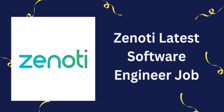 Zenoti Latest Software Engineer Job